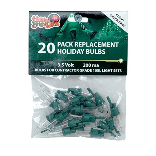 Holiday Bright Lights Contractor Replacement Bulb Set 3.5 V Green