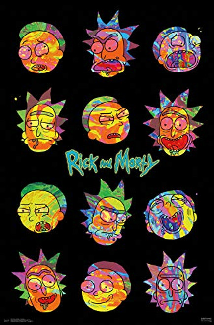 Trends International Rick and Morty-Vaporwave Clip Bundle Wall Poster, 22.375" x 34" Trends International Rick and Morty-Vaporwave Clip Bundle Wall Poster, 22.375" x 34"