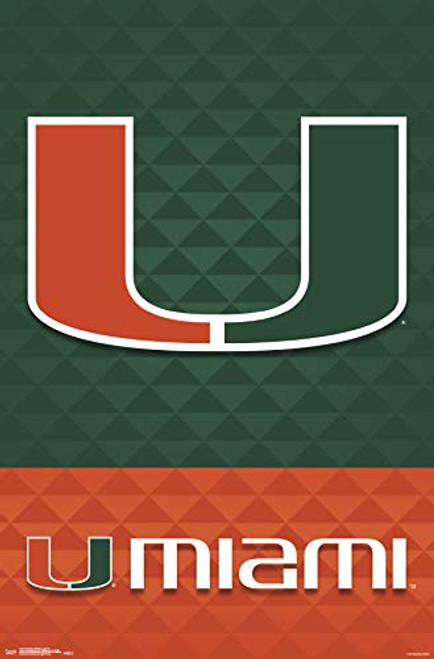 Trends International University of Miami-Logo 18 Clip Bundle Wall Poster 22.375" x 34" Multi Trends International University of Miami-Logo 18 Clip Bundle Wall Poster 22.375" x 34" Multi
