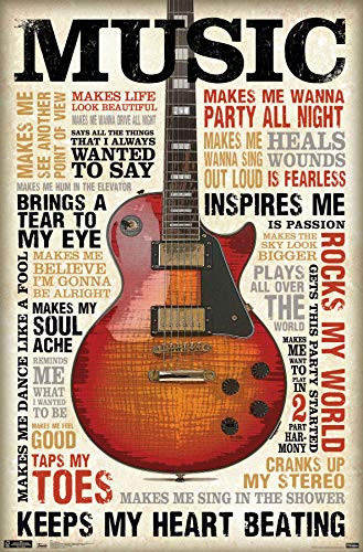 Trends International Music Inspires Clip Bundle Wall Poster 22.375" x 34" Multi