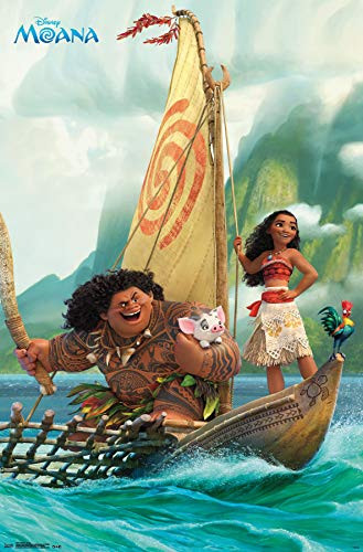 Trends International Moana-Group Clip Bundle Wall Poster, 22.375" x 34"