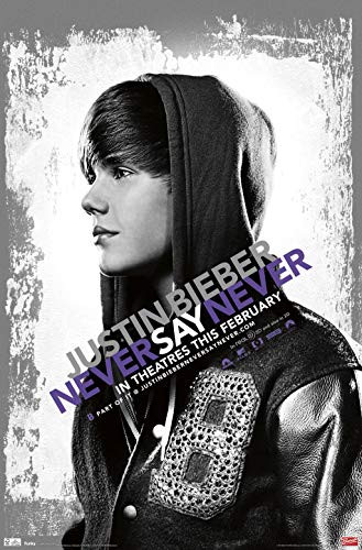 Trends International Justin Bieber Say Never Clip Bundle Wall Poster, 22.375" x 34", Multi