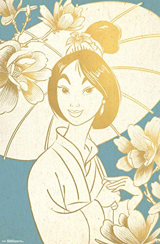 Trends International Mulan-Umbrella Clip Bundle Wall Poster, 22.375" x 34", Multi