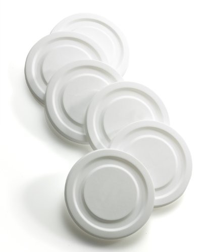 Luminarc Arc International 6 Working Glass Lids, White