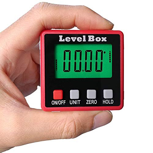 Digital Angle Finder, LCD Protractor Inclinometer Level Box Angle Finder Bevel Box with Magnet Base
