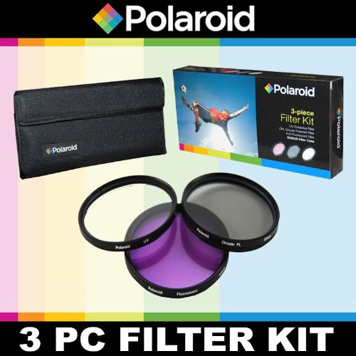 Polaroid Optics 3 Piece Filter Set (UV, CPL, FLD) For The Sony Alpha DSLR A100, A200, A230, A290, A300, A330, SLT-A33, A350, A380, A390, A450, A500, A560, SLT-A55, A550, A700, A850, A900 & Minolta Maxxum Digital SLR Cameras Which Have Any Of These (18-70mm, 18-55mm, 75-300mm, 55-200mm, 35mm f/1.8, 85mm f/2.8, 50mm, 100mm) Sony Lenses Polaroid Optics 3 Piece Filter Set (UV, CPL, FLD) For The Sony Alpha DSLR A100, A200, A230, A290, A300, A330, SLT-A33, A350, A380, A390, A450, A500, A560, SLT-A55, A550, A700, A850, A900 & Minolta Maxxum Digital SLR Cameras Which Have Any Of These (18-70mm, 18-55mm, 75-300mm, 55-200mm, 35mm f/1.8, 85mm f/2.8, 50mm, 100mm) Sony Lenses
