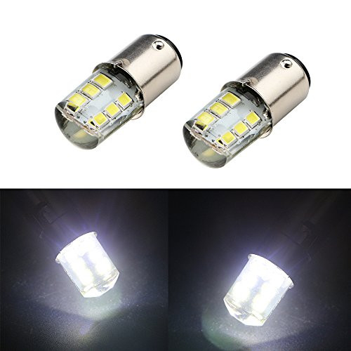 (Pack of 4) Super Bright 1157 2057 2357 7528 BAY15D 12-SMD White LED Bulbs For Brake Lights Tail lights Turn Signal Light