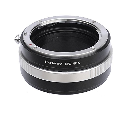 Fotasy Nikon G Lens to Sony E-Mount Adapter, Compatible with Nikon G AFS Lens & Sony E-Mount Camera NEX-5T NEX-6 NEX-7 a3000 a3500 a5000 a5100 a6000 a6100 a6300 a6400 a6500