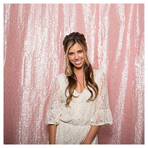 Shimmer Backdrop 7ftx7ft Pink Sequin Backdrop Curtain Studio Photography Backdrop Sparkly Sequin Fabric Background Backdrop