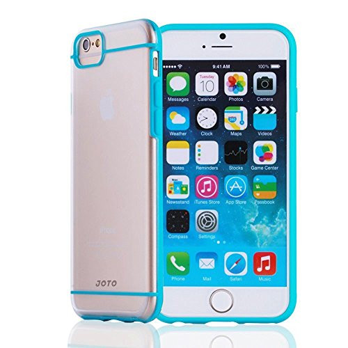 iPhone 6S / iPhone 6 4.7 Case - JOTO Slim Fit Hybrid Clear Cover Case (Flexible TPU + Hard PC) for Apple iPhone 6S 4.7" / iPhone 6 4.7" (Blue, Frosty, Clear) iPhone 6S / iPhone 6 4.7 Case - JOTO Slim Fit Hybrid Clear Cover Case (Flexible TPU + Hard PC) for Apple iPhone 6S 4.7" / iPhone 6 4.7" (Blue, Frosty, Clear)