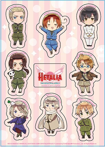 Hetalia Group Sticker Sheet
