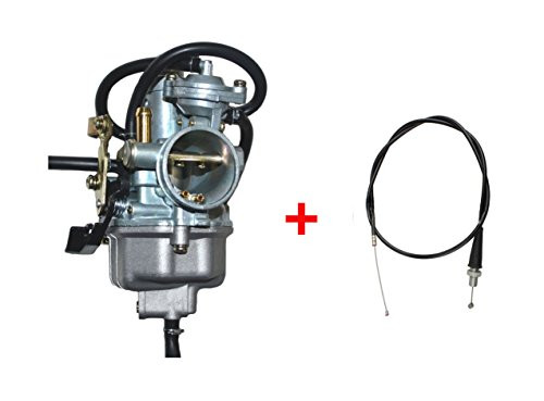 Auto-Moto Carburetor with Throttle Cable for HONDA Recon 250 TRX250 TRX250TM TRX250TE (Fits: 2000 Honda Recon 250)