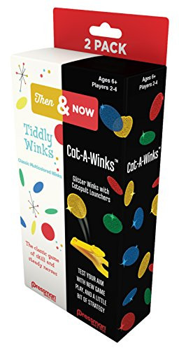 Pressman Toys Then & Now: Tiddly Winks and Catawinks Game (1 Player)