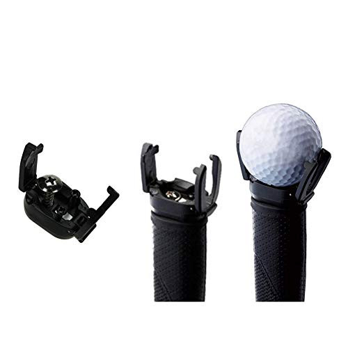 Colorsheng 5 PCS Golf Ball Pick Up Retriever Grabber Back Saver Claw Put On Putter Grip (Black)