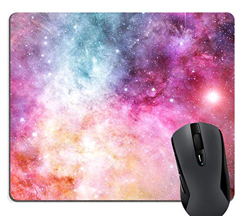 Wknoon Galaxy Nebula Rectangle Mouse Pad Custom, Pink Purple White Space Galaxy Gaming Mouse Pads for Computers Laptop Wknoon Galaxy Nebula Rectangle Mouse Pad Custom, Pink Purple White Space Galaxy Gaming Mouse Pads for Computers Laptop