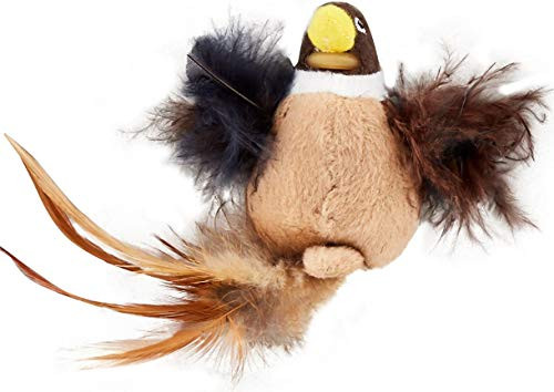 Hartz Just For Cats Chirp & Chase Interactive Plush Bird Catnip Cat Toy