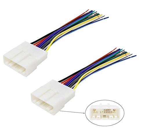 Podoy 70-7552 Radio Wiring Harness for Nissan Altima 2007-Up Select Subaru 2008-Up Power 4 Speaker Harness 20 Pin (2 Pack) Podoy 70-7552 Radio Wiring Harness for Nissan Altima 2007-Up Select Subaru 2008-Up Power 4 Speaker Harness 20 Pin (2 Pack)