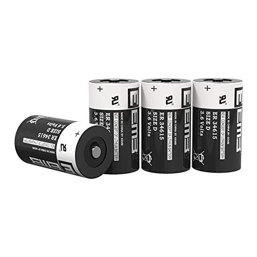 EEMB 3.6 V D Size Lithium Battery ER34615 19000 mAh Li SOCL2 UL Certified Non Rechargeable 3.6 Volt Lithium Thionyl Chloride Battery