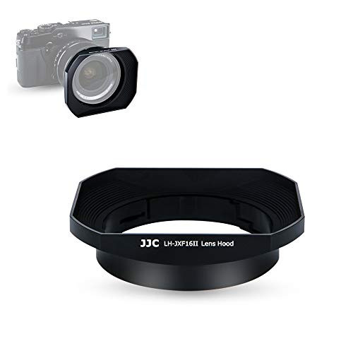 16mm Lens Hood Shade for Fuji Fujifilm Fujinon Lens XF 16mm F1.4 R WR Replaces Fujifilm LH-XF16 Hood -Black
