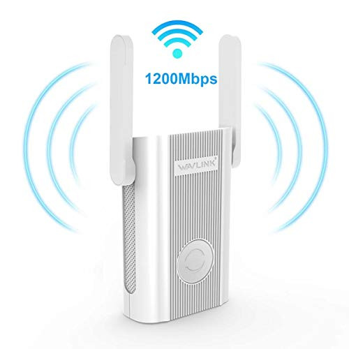 Updated Version 1200Mbps WiFi Extender Plug in Wall, WAVLINK AC1200 Dual Band 2.4 + 5Ghz WiFi Range Extender Wi-Fi Repeater Wireless Signal Booster/Access Point AP with Ethernet Port for Gaming