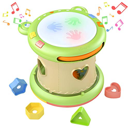 TUMAMA 3-in-1 Baby Musical Activity Cube Toys for 6 9 12 18 Months, Toddler Toys with 12 Music and 8 Songs,Educational Toys with Hand Drum,Shape Sorter and Bead Maze for 1,2 Years Old Boys and Girls TUMAMA 3-in-1 Baby Musical Activity Cube Toys for 6 9 12 18 Months, Toddler Toys with 12 Music and 8 Songs,Educational Toys with Hand Drum,Shape Sorter and Bead Maze for 1,2 Years Old Boys and Girls