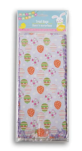 Easter Themed Loot Treat Bags - Easter Eggs - 25 Count