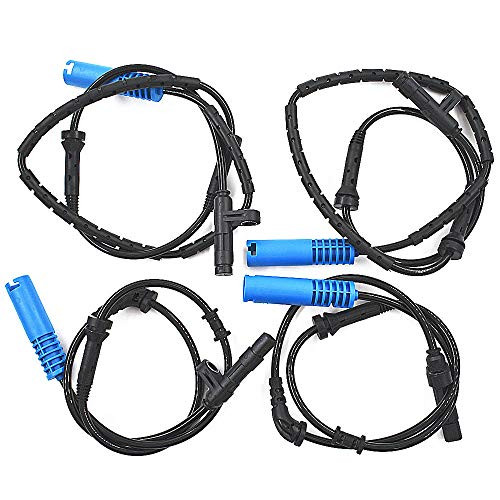 labwork-parts 4 Pcs ABS Wheel Speed Sensor Fit for Mini Cooper R50 R52 R53 Front&Rear