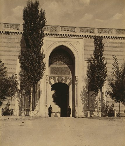 Turkey Topkapi Palace Ntwo Men Stand Guard At The Imperial Gate At Topkapi Palace In Istanbul Turkey Photograph Late 19Th Century Poster Print by (18 x 24)