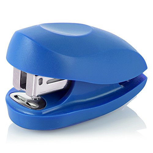 Swingline Mini Stapler, Tot, 12 Sheet Capacity, includes Built-In Staple Remover & 1000 Standard Staples, Blue - S7079172