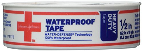 Johnson and Johnson Red Cross Waterproof First Aid Tape 1/2 Inch X 10 Yards (Pack of 3) Johnson and Johnson Red Cross Waterproof First Aid Tape 1/2 Inch X 10 Yards (Pack of 3)