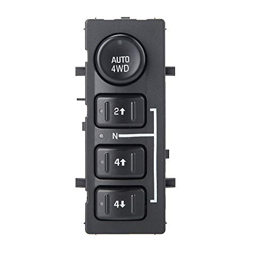 4x4 4wd Switch Replaces 15136039 15164520 19259313 901-072 4 Wheel Drive Switch Transfer Case for Chevy Silverado, Suburban, Tahoe, GMC Sierra 2003-2007