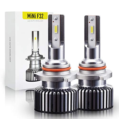 9005/HB3 LED Headlight Bulbs Conversion Kit, A-1ux All-in-One High Beam Bulb - 7600LM 6000K Cool White