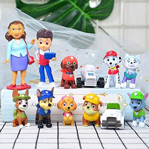 12PCS paw patrol cake topper, cup cake topper, Children mini toys and Shower Birthday party supplies 12PCS paw patrol cake topper, cup cake topper, Children mini toys and Shower Birthday party supplies