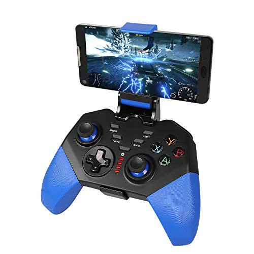 Mobile Gamepad for PUBG, PowerLead PG8721 Wireless Joystick Turbo Combo Key Mapping Mobile Game Controller for iOS Android iPad Tablet - Direct Play
