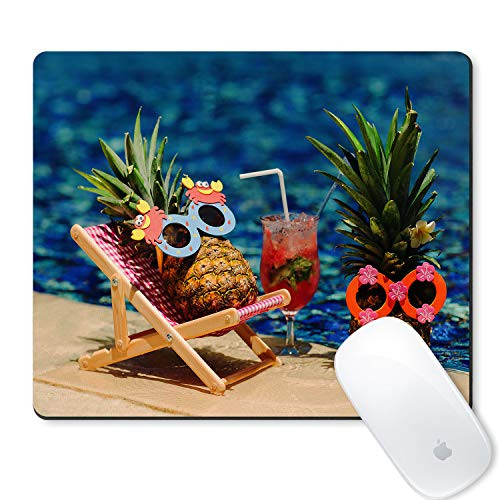 Galdas Gaming Mouse Pad Funny Pineapple Design Mousepad Non Slip Rubber Mouse Mat Rectangle Mouse Pads for Computers Laptop