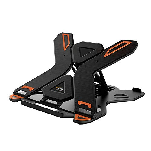 Laptop Stand TopMate Portable Laptop Riser 360° Swivel Base Adjustable Eye-Level Ergonomic Design Foldable Desktop Notebook Holder Mount with Phone Stand for Laptop Within 17