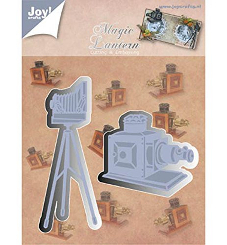 Joy Craft 2 Piece Cutting and Embossing Stencil, Magic Lantern Camera on Stand/Camera