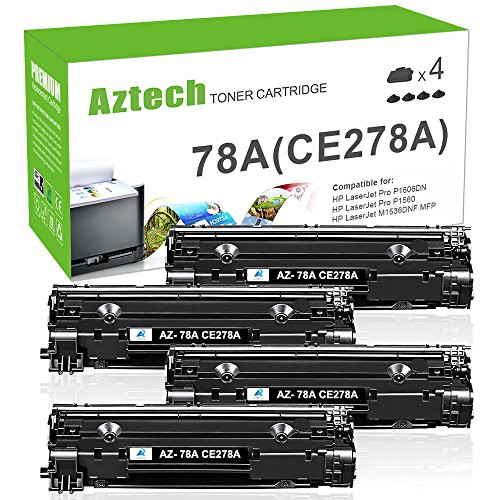 Aztech Compatible Toner Cartridge Replacement for HP 78A CE278A (Black, 4-Packs)