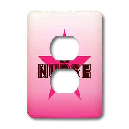 3dRose lsp_11930_6 Star Nurse 2 Plug Outlet Cover