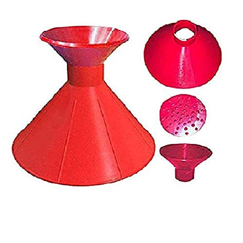 Scrape A Round Ice Scraper, Car windshield snow Scraper, Cone shaped Ice Scrapers (Red)