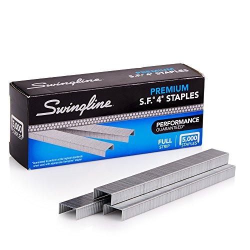 Swingline Staples, S.F. 4, Premium, 1/4" Length, 210/Strip, 5000/Box, 1 Pack (35450) Swingline Staples, S.F. 4, Premium, 1/4" Length, 210/Strip, 5000/Box, 1 Pack (35450)