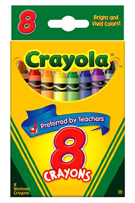 Crayola : Classic Color Pack Crayons, Wax, Standard Size, Peggable Tuck Box, 8 Colors/Box -:- Sold as 2 Packs of - 1 - / - Total of 2 Each Crayola : Classic Color Pack Crayons, Wax, Standard Size, Peggable Tuck Box, 8 Colors/Box -:- Sold as 2 Packs of - 1 - / - Total of 2 Each