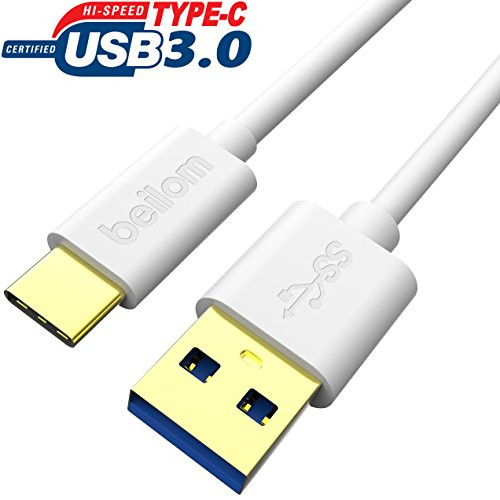 [3.3Ft] USB C Cable, Beilom USB Type-C to USB 3.0 Sync & Charging Cord for Google Pixel, Nexus 6P 5X, MacBook 12", LG G5 V20, Nokia N1 Tablet, OnePlus 2 and More Type-C USB Devices - White