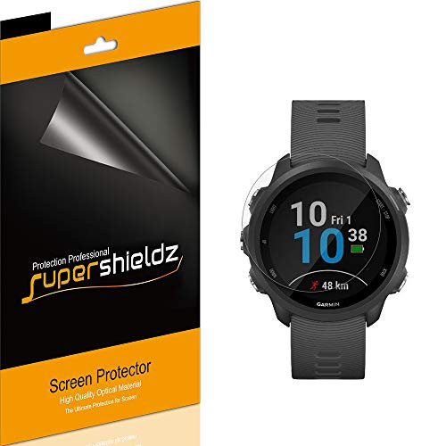 (6 Pack) Supershieldz for Garmin Forerunner 245 and Forerunner 245 Music Screen Protector, High Definition Clear Shield (PET)