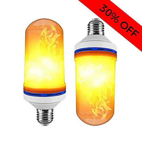 TLS USA LED Vintage and Relaxing Atmosphere Fire Flame Effect, Decorative Light Bulb, E27, LED Flickering Flame for Pathways, Festivals, hotels, restaurants, bars, home decorations Light Bulb (1 bulb)