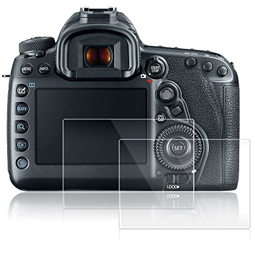 AFUNTA Screen Protectors Compatible Canon EOS 5D MK IV Mark 4, 2 Packs Anti-Scratch Tempered Glass Protective Films for DSLR Digital Camera AFUNTA Screen Protectors Compatible Canon EOS 5D MK IV Mark 4, 2 Packs Anti-Scratch Tempered Glass Protective Films for DSLR Digital Camera