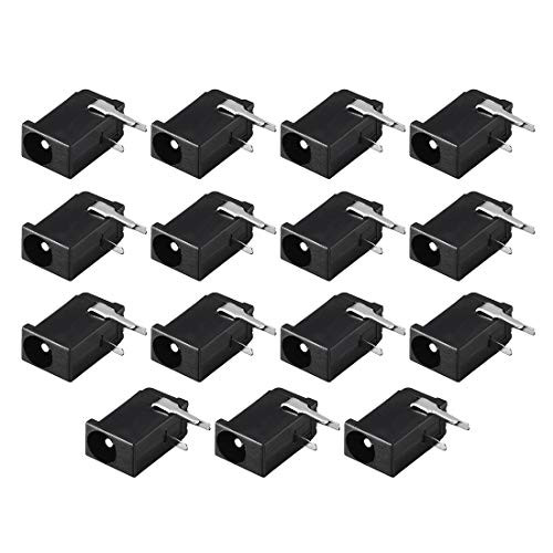 uxcell DC-002 3.5mmx1.1mm DC Power Jack Plug 3 Pin Female Socket Connector 15pcs