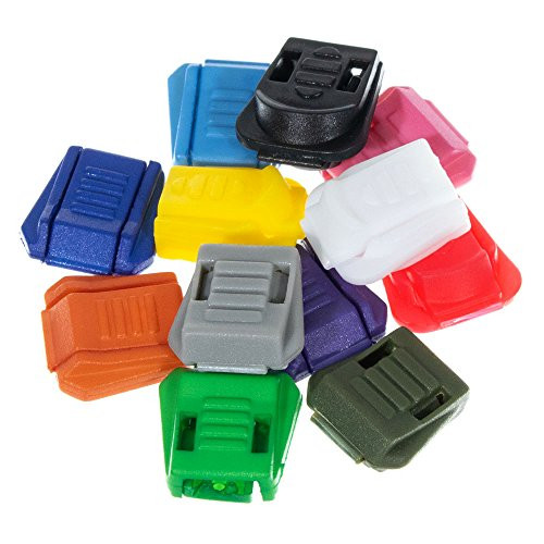 PARACORD PLANET Lightweight Plastic Zipper Pulls - Multiple Colors Available - Pack Sizes Range from 5-100