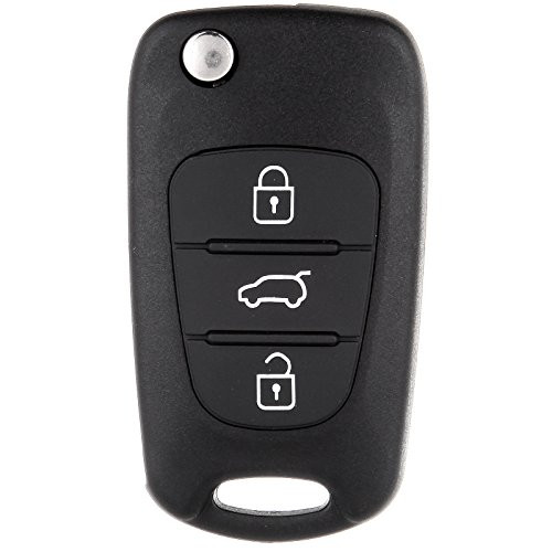 ECCPP Replacement fit for Uncut Keyless Entry Remote Key Fob Shell Case Kia Rio/Rondo/Soul/Sportage (Pack of 1)