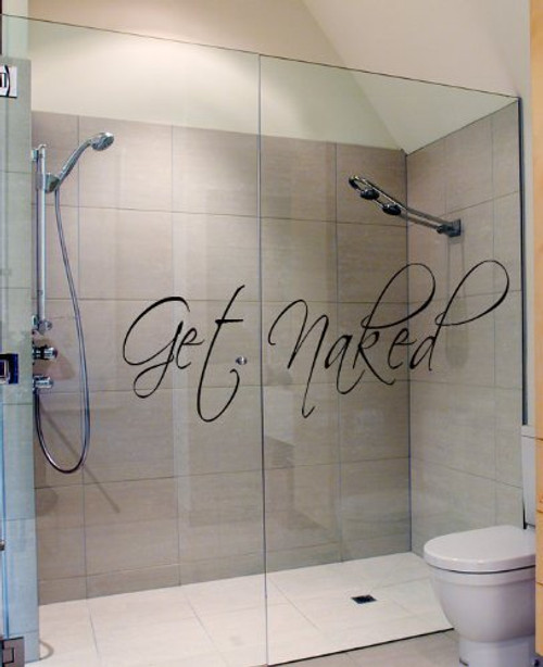 Get Naked Wall Decal Vinyl Bathroom Wall Art Stickers Get Naked Wall Decal Vinyl Bathroom Wall Art Stickers